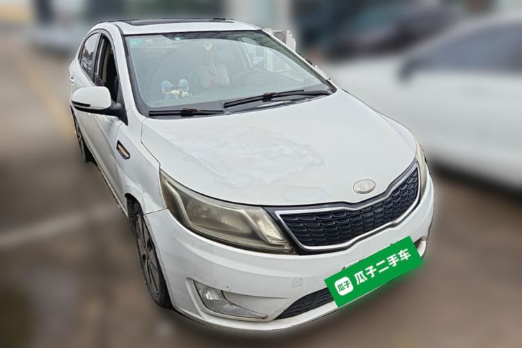 Used Kia K2 2012 Sedan 1.6L Automatic Transmission Premium Commemorative Edition Front Right 45 Deg