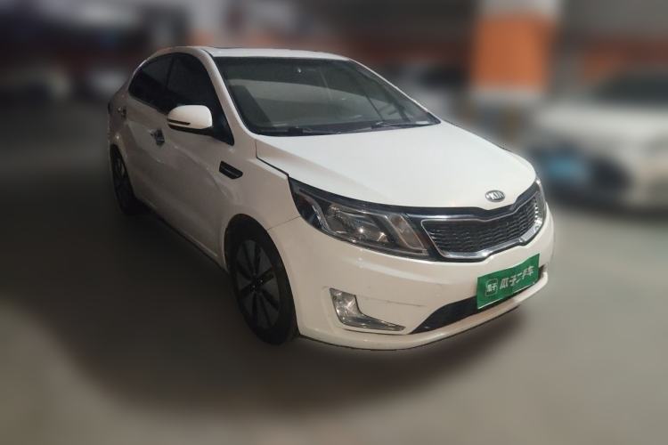 Used Kia K2 2012 Sedan 1.6L Automatic Transmission Premium Commemorative Edition Front Right 45 Deg