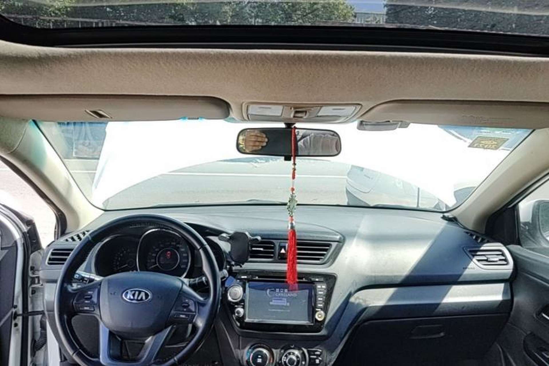 Used Kia K2 2012 Sedan 1.6L Automatic Transmission Premium Commemorative Edition Headliner