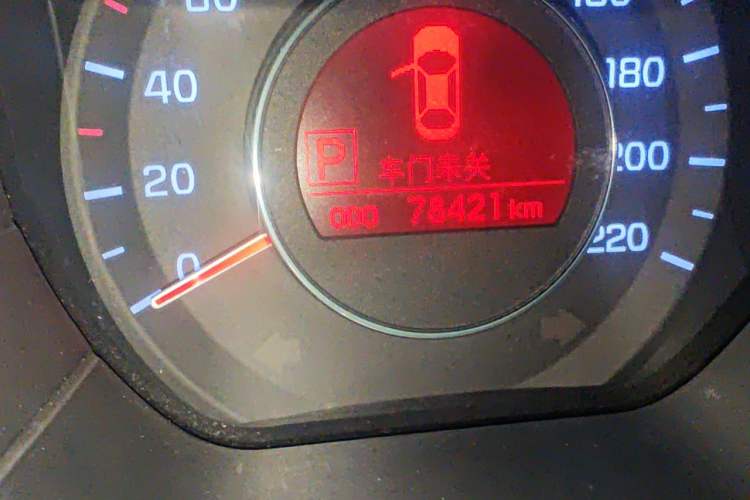 Used Kia K2 2012 Sedan 1.6L Automatic Transmission Premium ECO Commemorative Edition Odometer Close Up