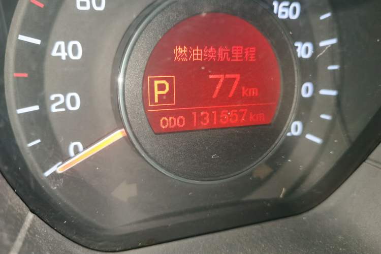 Used Kia K2 2012 Hatchback 1.6L AT Premium Commemorative Edition Odometer Close Up