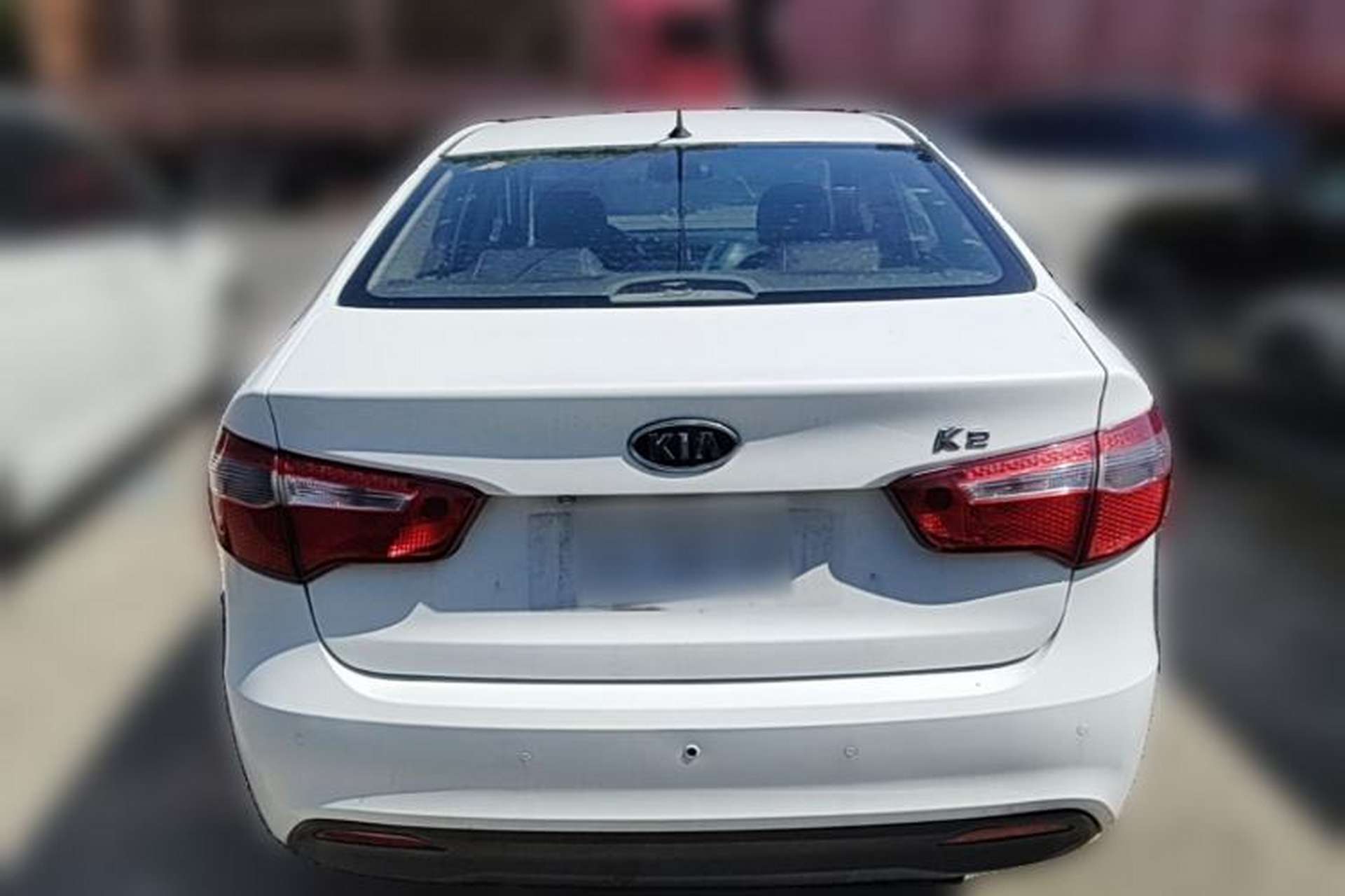 Used Kia K2 2012 Sedan 1.6L Automatic Transmission Premium Commemorative Edition Rear
