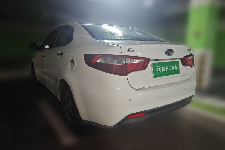 Used Kia K2 2012 Sedan 1.4L MT GLS Commemorative Edition Rear Left 45 Deg