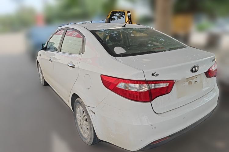Used Kia K2 2012 Sedan 1.4L MT GLS Commemorative Edition Rear Left 45 Deg