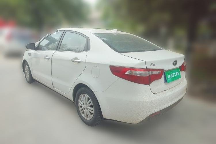 Used Kia K2 2012 Sedan 1.4L MT GLS Commemorative Edition Rear Left 45 Deg