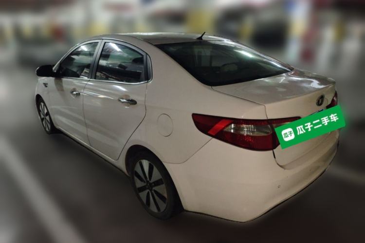 Used Kia K2 2012 Sedan 1.6L Automatic Transmission Premium Commemorative Edition Rear Left 45 Deg