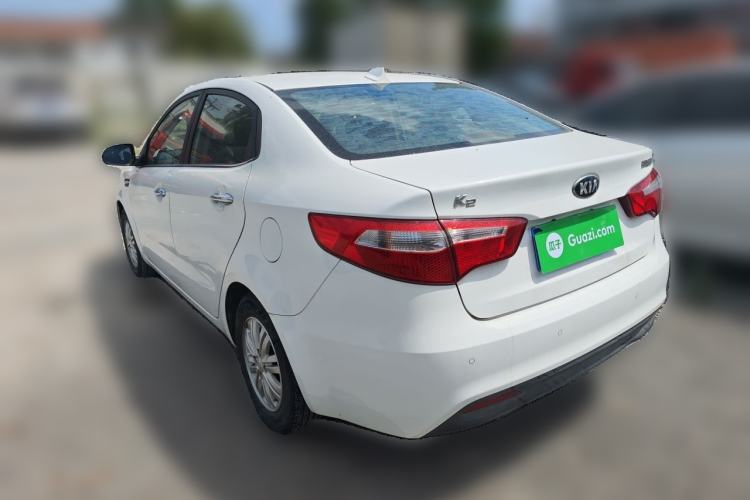 Used Kia K2 2012 Sedan 1.4L Automatic GLS Commemorative Edition Rear Left 45 Deg