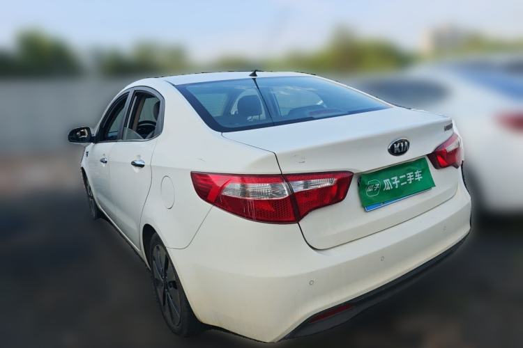 Used Kia K2 2012 Sedan 1.6L Automatic Transmission Premium Commemorative Edition Rear Left 45 Deg