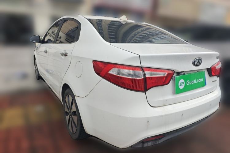 Used Kia K2 2012 Sedan 1.6L Automatic Transmission Premium Commemorative Edition Rear Left 45 Deg