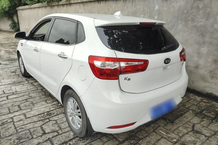 Used Kia K2 2012 Hatchback 1.4L Automatic Cool Edition Rear Left 45 Deg
