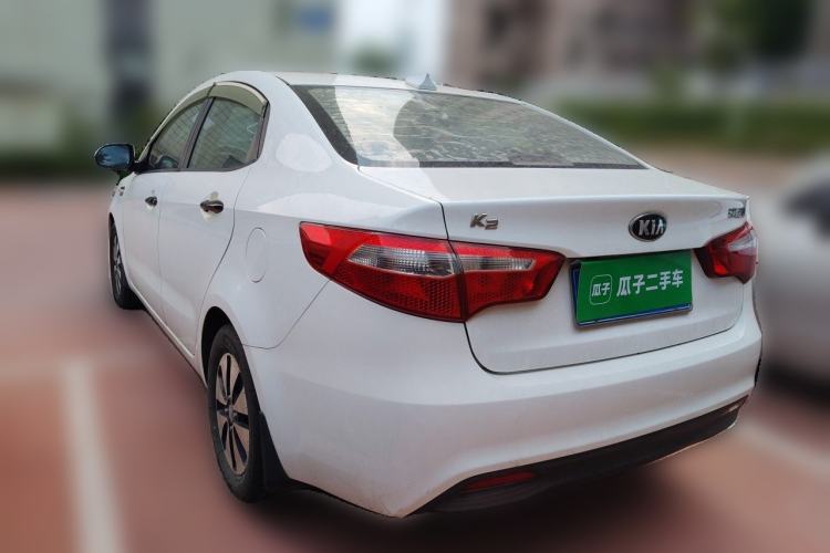 Used Kia K2 2012 Sedan 1.4L Automatic GLS Commemorative Edition Rear Left 45 Deg