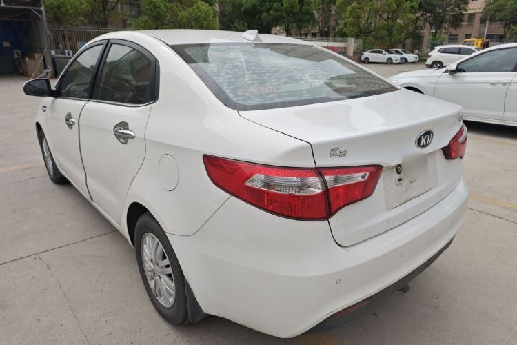 Used Kia K2 2012 Sedan 1.4L MT GLS Commemorative Edition Rear Left 45 Deg