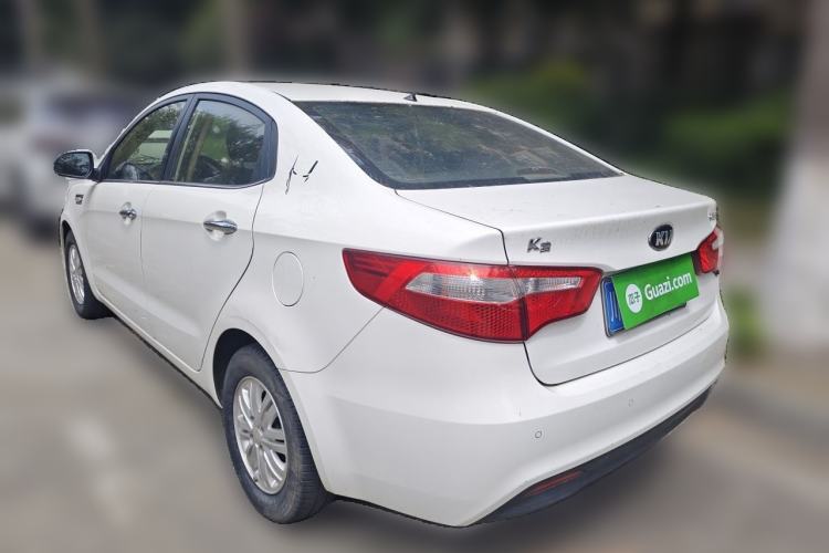 Used Kia K2 2012 Sedan 1.4L MT GLS Commemorative Edition Rear Left 45 Deg