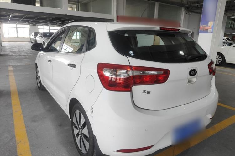 Used Kia K2 2012 Hatchback 1.6L AT Premium Rear Left 45 Deg