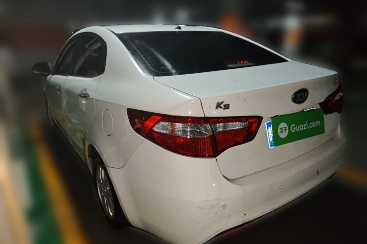 Used Kia K2 2012 Sedan 1.4L MT GLS Commemorative Edition Rear Left 45 Deg