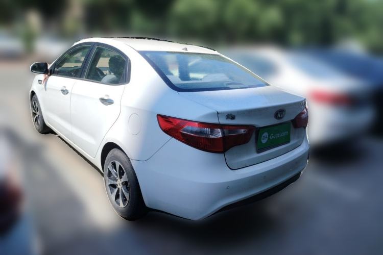 Used Kia K2 2012 Sedan 1.4L Automatic GLS Commemorative Edition Rear Left 45 Deg