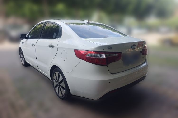 Used Kia K2 2012 Sedan 1.6L Automatic Transmission Premium Commemorative Edition Rear Left 45 Deg