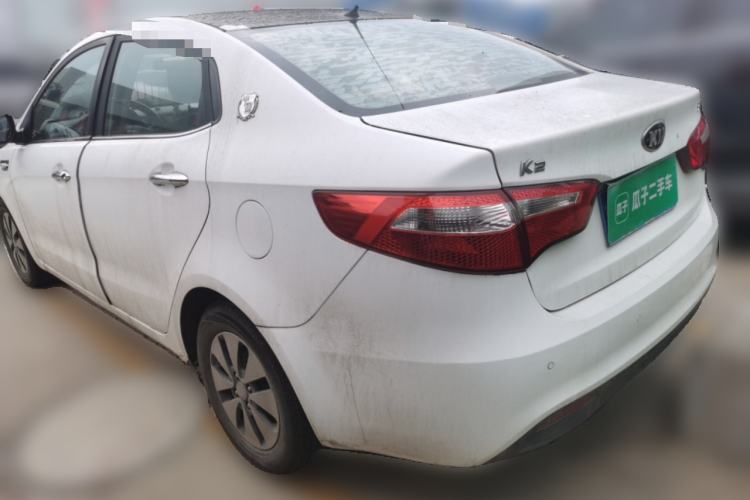 Used Kia K2 2012 Sedan 1.4L MT GLS Commemorative Edition Rear Left 45 Deg
