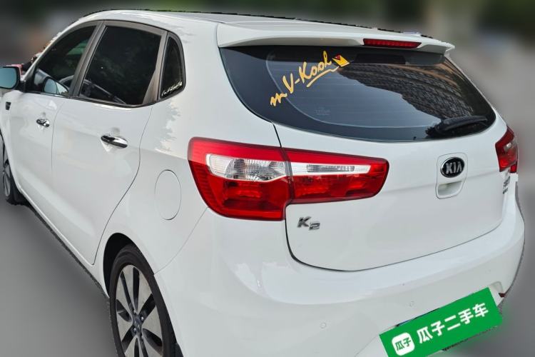 Used Kia K2 2012 Hatchback 1.6L AT Premium Commemorative Edition Rear Left 45 Deg
