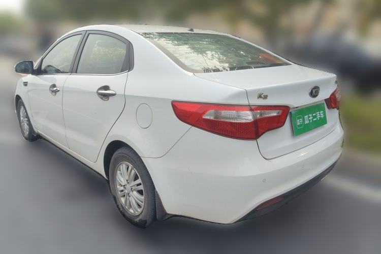 Used Kia K2 2012 Sedan 1.4L MT GL Commemorative Edition Rear Left 45 Deg