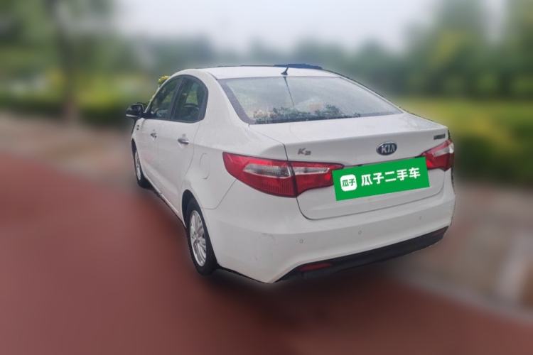 Used Kia K2 2012 Sedan 1.4L MT GLS Commemorative Edition Rear Left 45 Deg