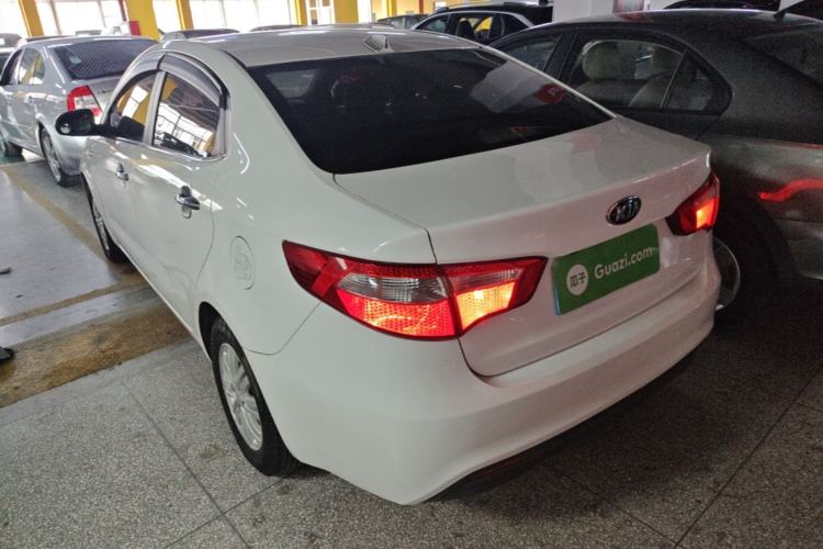 Used Kia K2 2012 Sedan 1.4L MT GLS Commemorative Edition Rear Left 45 Deg