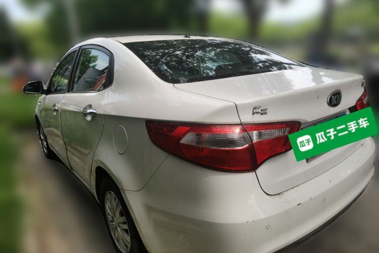Used Kia K2 2012 Sedan 1.4L MT GLS Commemorative Edition Rear Left 45 Deg