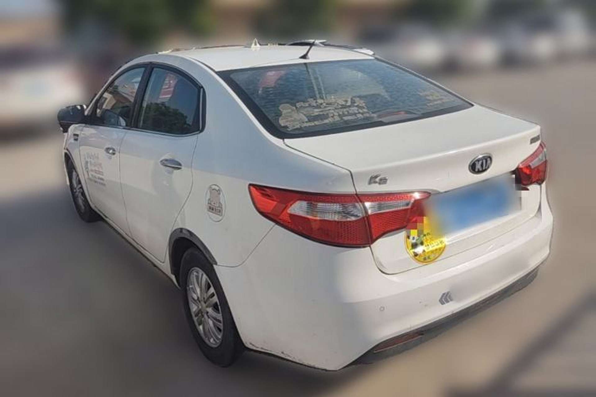 Used Kia K2 2012 Sedan 1.4L MT GLS Commemorative Edition Rear Left 45 Deg