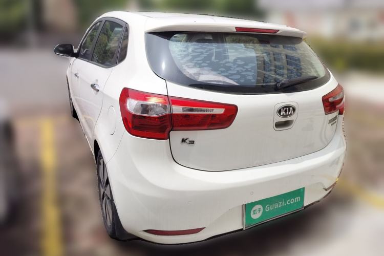 Used Kia K2 2012 Hatchback 1.6L AT Premium Rear Left 45 Deg