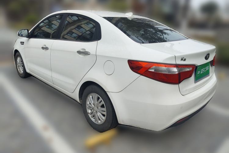 Used Kia K2 2012 Sedan 1.4L Automatic GLS Commemorative Edition Rear Left 45 Deg