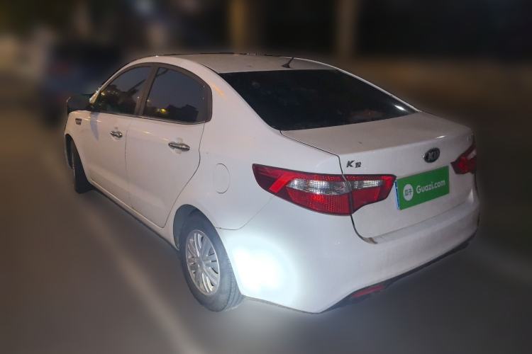 Used Kia K2 2012 Sedan 1.4L MT GLS Commemorative Edition Rear Left 45 Deg