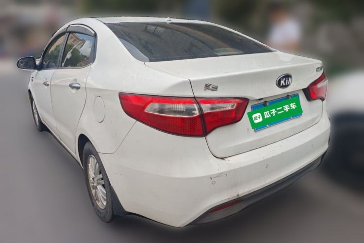 Used Kia K2 2012 Sedan 1.4L MT GLS Commemorative Edition Rear Left 45 Deg