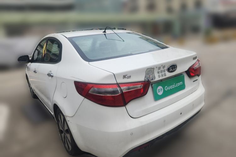 Used Kia K2 2012 Sedan 1.6L AT Premium ECO Rear Left 45 Deg