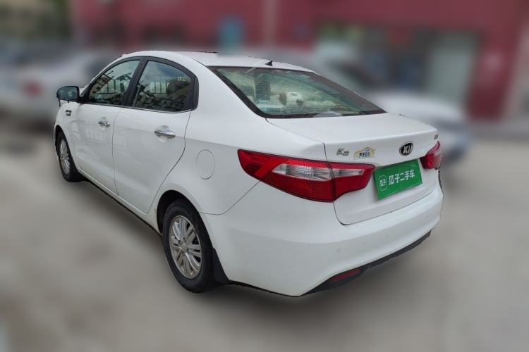 Used Kia K2 2012 Sedan 1.4L Automatic GLS Commemorative Edition Rear Left 45 Deg