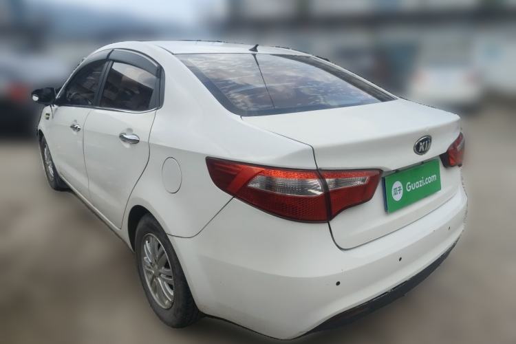 Used Kia K2 2012 Sedan 1.4L Automatic GLS Commemorative Edition Rear Left 45 Deg