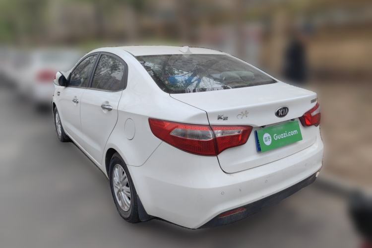 Used Kia K2 2012 Sedan 1.4L MT GLS Commemorative Edition Rear Left 45 Deg