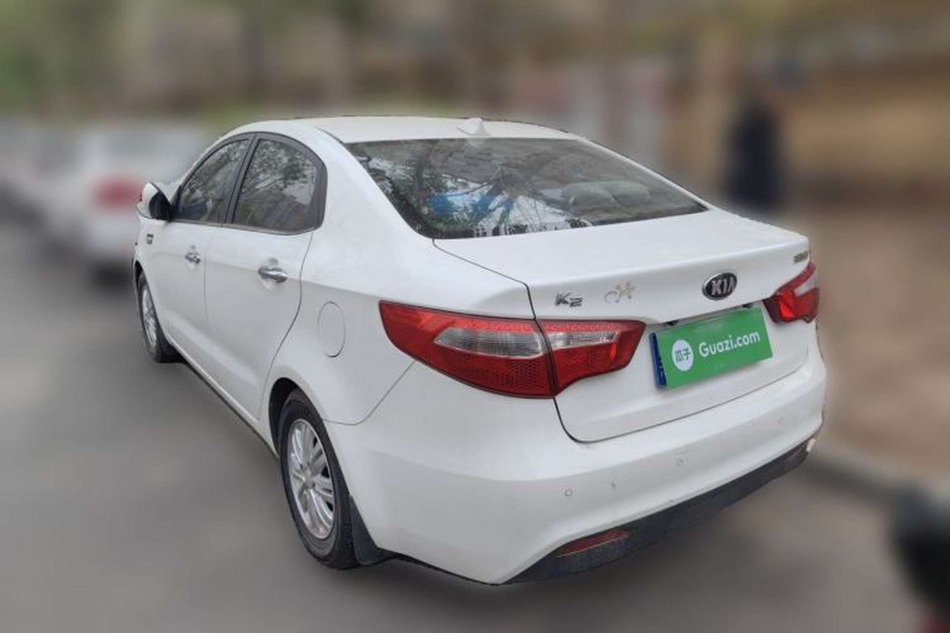 Used Kia K2 2012 Sedan 1.4L MT GLS Commemorative Edition Rear Left 45 Deg