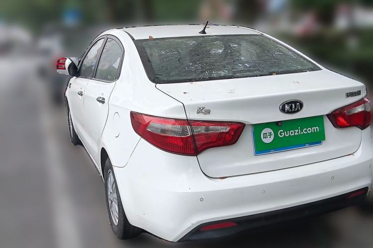 Used Kia K2 2012 Sedan 1.4L MT GLS Commemorative Edition Rear Left 45 Deg