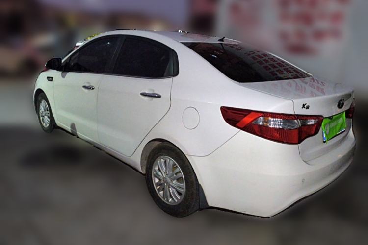 Used Kia K2 2012 Sedan 1.4L Automatic GLS Commemorative Edition Rear Left 45 Deg