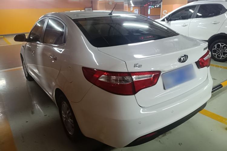 Used Kia K2 2012 Sedan 1.4L MT TOP Commemorative Edition Rear Left 45 Deg
