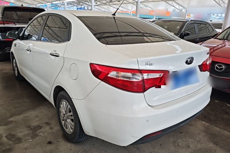 Used Kia K2 2012 Sedan 1.4L Automatic GLS Commemorative Edition Rear Left 45 Deg