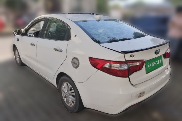 Used Kia K2 2012 Sedan 1.4L MT TOP Commemorative Edition Rear Left 45 Deg