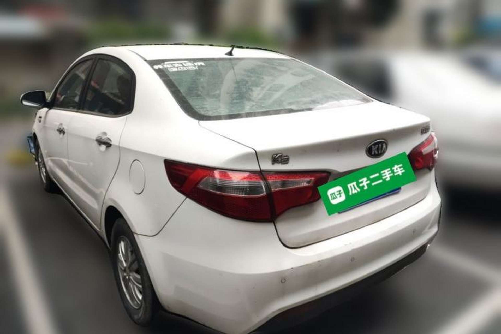 Used Kia K2 2012 Sedan 1.4L MT GLS Commemorative Edition Rear Left 45 Deg
