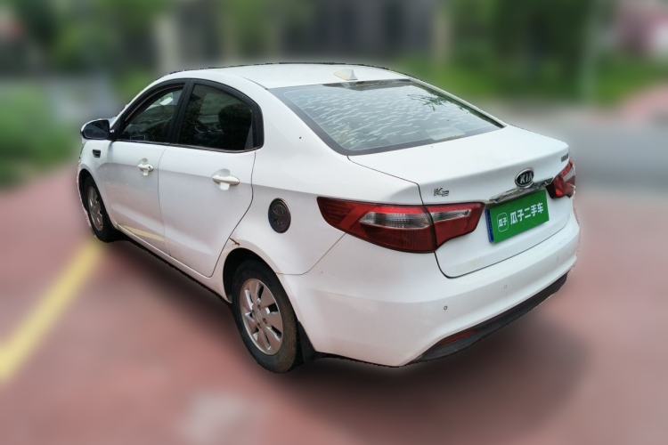 Used Kia K2 2012 Sedan 1.4L AT TOP Anniversary Edition Rear Left 45 Deg
