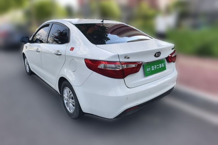 Used Kia K2 2012 Sedan 1.4L Automatic GLS Commemorative Edition Rear Left 45 Deg