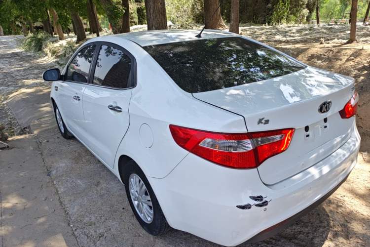 Used Kia K2 2012 Sedan 1.4L MT GLS Commemorative Edition Rear Left 45 Deg