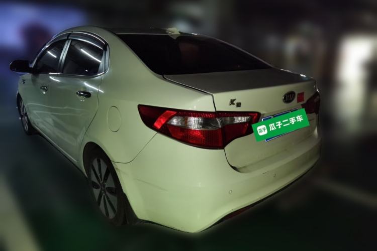 Used Kia K2 2012 Sedan 1.6L Automatic Transmission Premium Commemorative Edition Rear Left 45 Deg