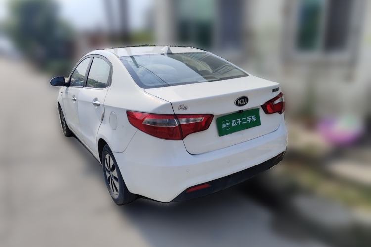 Used Kia K2 2012 Sedan 1.4L MT GLS Commemorative Edition Rear Left 45 Deg