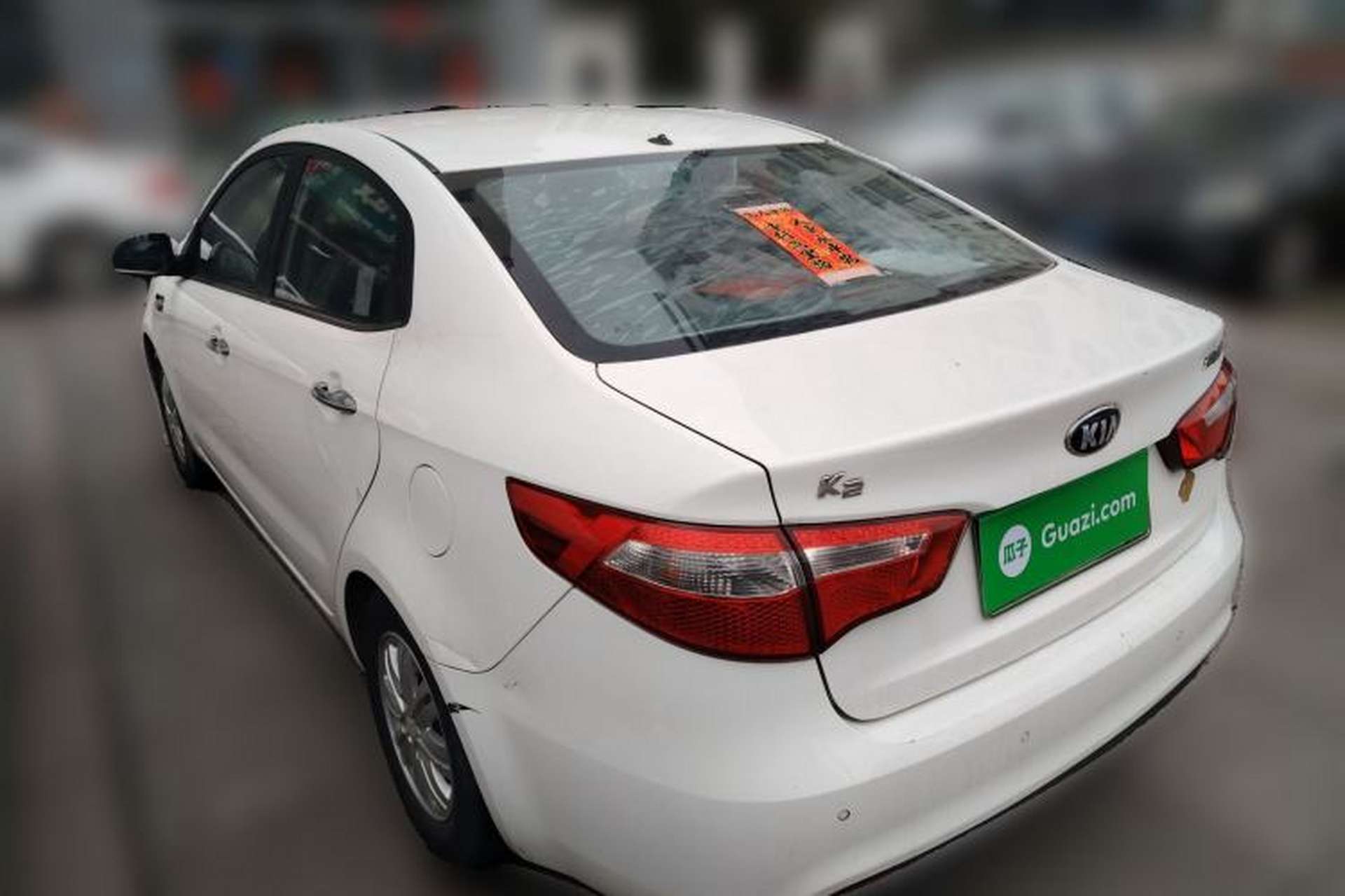 Used Kia K2 2012 Sedan 1.4L MT GLS Commemorative Edition Rear Left 45 Deg