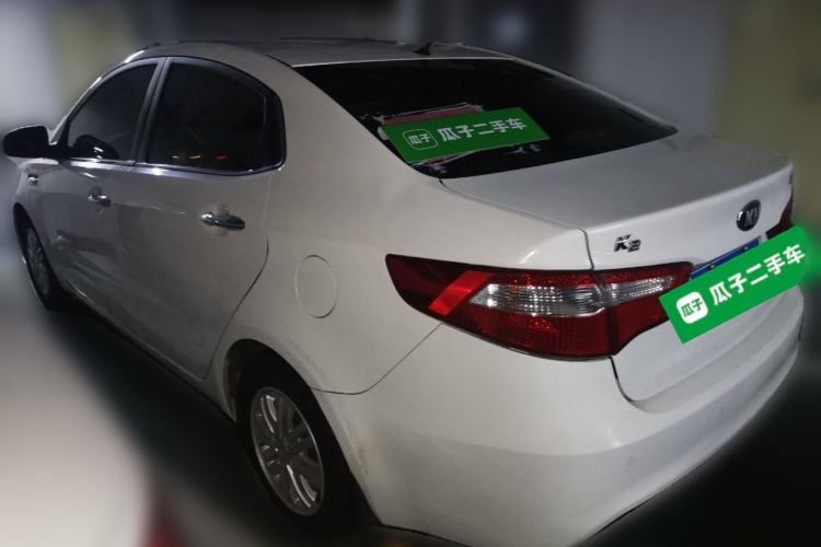 Used Kia K2 2012 Sedan 1.4L MT GLS Commemorative Edition Rear Left 45 Deg